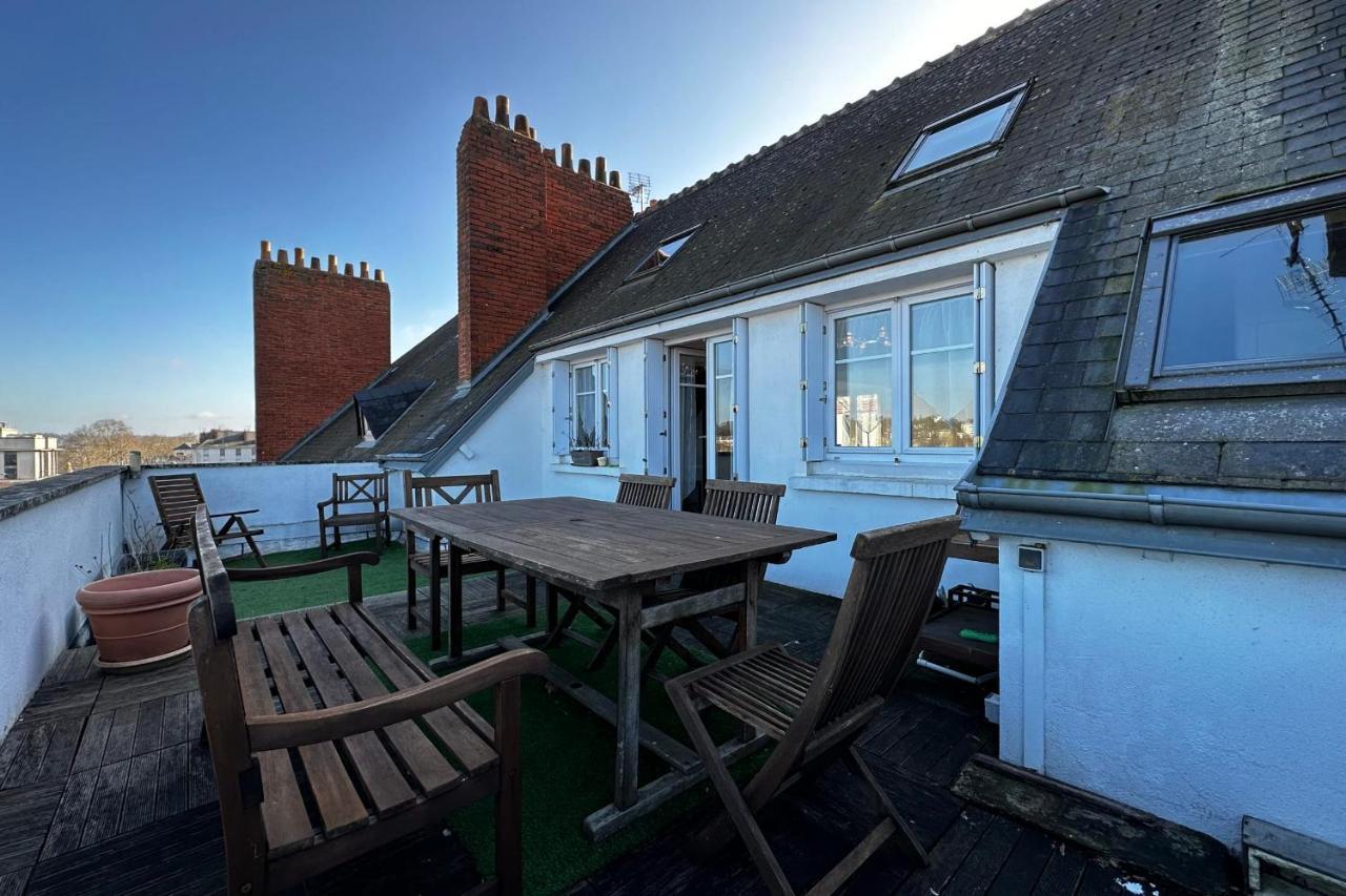 Beautiful Apartment With Terrace - Loire View Tours Exterior foto